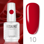 ROSALIND 15ml Soak Off UV geellakk, poolp&uuml;siv erksav&auml;rviline geel-k&uuml;&uuml;nelakk h&uuml;briidlakk k&uuml;&uuml;nelakk geel k&uuml;&uuml;nte kujundamiseks