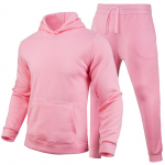 S&uuml;gistalvine dressi&uuml;likond Meeste 2-osalised t&auml;iskapuutsiga komplektid Meeste komplektid &Uuml;likond Meeste Fliisist Sport-Hoodie Dressip&uuml;ksid Kaheosalised komplektid XXL roosa