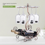 Majapidamises kasutatav veiniklaasihoidja Veinikapp Veiniriiuli kaunistus Veinikaunistus Tagurpidi veinipudeliriiul Moodne kerge ja luksuslik veiniriiul