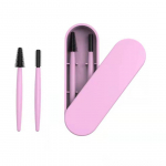 Korduvkasutatav ripsmehari koos Box Spoolie Brow Spoolie ja meigipintslitega Professionaalne meigikamm kulmude ja ripsmete jaoks hall