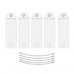 5 tk/komplekti pagasisildihoidja terasr&otilde;ngaga, l&auml;bipaistva veekindla t&otilde;mblukuga korduvkasutatavad pagasisildid, varrukad kruiisile B