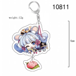 Armas Genshin Impact akr&uuml;&uuml;list v&otilde;tmehoidja Yoimiya Kazuha Kamisato Ayaka Rosaria figuuride ripats v&otilde;tmehoidja ornament