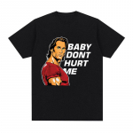 Baby Don't Hurt Me Meem T-s&auml;rk Meeste riided J&otilde;usaal Fitness Lovers Puuvillased l&uuml;hikeste varrukatega T-s&auml;rgid Unisex Casual Oversized T-s&auml;rk XXL