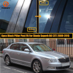Skoda Superb B6 jaoks (3T) 2009-2015 Auto samba postid Ukse akende trimmi kattepaneeli kleebised Stiilitarvikud V&auml;lisosad