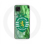Samsung Galaxy A22 5G &uuml;mbris scp sportliku portugali rohelise taustaga
