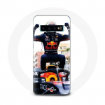 &Uuml;mbris Samsung Galaxy S10 Formula 1 Max Verstappen F1 Racing Driveri jaoks, must punane ja kollane
