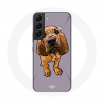 &Uuml;mbris Samsung Galaxy S21 FE Brown Floppy Ears jaoks