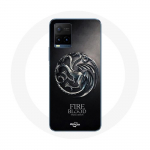 Coque pour Vivo Y21s 2021 / Y21 2021 Game Of Thrones Targaryen de feu et de sang