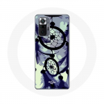 Coque pour Xiaomi Redmi Note 10 Pro Attrape R&ecirc;ve violet gris et Noir