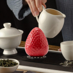 Teekanister dekoratiivkonteiner Mitmeotstarbeline korduvkasutatav kodukaunistusega keraamiline purk kaanega