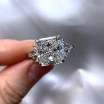 BELLA BOX Raydean Flash V&otilde;rreldav j&auml;&auml;valge tsirkoon temperamendiga avatud s&otilde;rmus Naiste printsessi ruudu moes&otilde;rmus pulmaehted Adjustable Opening teemant