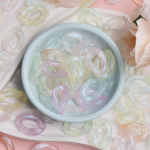 Kvaliteetsed akr&uuml;&uuml;ltarvikud DIY k&auml;ev&otilde;ru ehete valmistamine luminofoorlamp 100 tk mood keerutatud ketiga helmed lahtised helmed 100pcs mitmev&auml;rviline