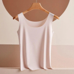 Suvised &otilde;hukesed &otilde;mblusteta j&auml;&auml;st siidist siiditopid Naiste Slim Fit varrukateta p&otilde;hjaga vabaaja paagid Camis Solid Office'i naiste vestid top 30755 XXL