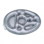 Ujumisbasseini esmaklassiline ujuv joogihoidja Keskkonnas&otilde;bralik, suure mahutavusega mitme kambriga veekindla mullivanni tarvikud must/h&otilde;be