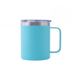 12 untsi roostevabast terasest kohvikruus topelttermosega kinkekruus plastikust pihustatud k&auml;epidemega kruus 12oz