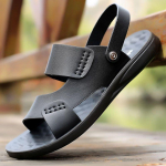 37-47 Suvised kulumiskindlad kaheotstarbelised sandaalid Meeste veekindlad pehme tallaga sussid v&auml;limine rannajalatsid 37 must