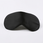 Kahepoolne siidist silmamask Siidist silmamask Mooruspuusiidist Magamiseks Varjutav Silmakaitse 21.5*11*8.3 must