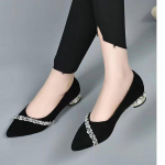 J&auml;medad &uuml;ksikud jalan&otilde;ud Naiste h&auml;rmas kingad Lamedad kingad Joker madala otsaga naiste kingad Kevad- ja suvised vabaajajalatsid T&ouml;&ouml;kingad 35 must