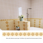 1 tk Retro geomeetria p&otilde;randaliistud nurga seinakleebis Vannitoa kontori klaasist v&ouml;&ouml;joon Kodusisustus veekindel p&otilde;rand lainejuhi kunstitapeet 10x500cm