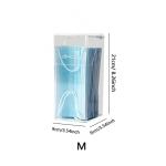 Lauaarvuti meigipintsli hoidiku &auml;mbri topsihoidja kaanega meigi huulepulk kosmeetikatoodete hoiukarbi organiseerija toru l&auml;bipaistev