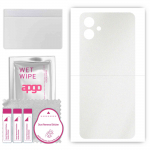 apgo Protective Skin Sticker for the back compatible with Samsung Galaxy A04e, Wrap Film, Foil, Vinyl - Pattern Matte Transparent