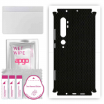 apgo Protective Skin Sticker for the back+sides compatible with Xiaomi Mi Note 10, Full Wrap Film, Foil, Vinyl - Pattern Matrix