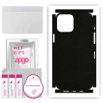 apgo Protective Skin Sticker for the back+sides compatible with Apple iPhone 12 Pro Max, Full Wrap Film, Foil, Vinyl - Pattern Matrix
