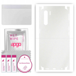 apgo Protective Skin Sticker for the back+sides compatible with Oppo A91, Full Wrap Film, Foil, Vinyl - Pattern Matte Transparent