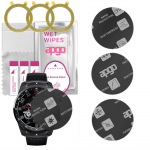 3x apgo MATTE h&uuml;briidne kaitseklaas, mis &uuml;hildub Mobvoi Mobvoi TicWatch Pro-ga, paindlik nanoklaas, suurep&auml;rane asendus karastatud klaasile, scratch-r