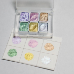 1Ml 6-v&auml;rviline p&auml;rlseeria manuaalne tahke akvarellv&auml;rvide komplekt