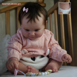 50 cm Reborn Doll Maddie t&auml;issilikoonist v&otilde;i riidest korpus, valikuline simulatsiooninukk K&auml;sitsi valmistatud peen 3D-v&auml;rvitud nahajuurtega juustega laste maja M&auml;ngi beebinukk full silicone girl