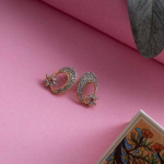 Estele kullatud American Diamond Star Moon k&otilde;rvar&otilde;ngad naistele