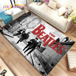 3D B-Beatlesi rokkb&auml;ndi ala vaip, vaipvaip kodu elutuppa, laste magamistoa diivani uksemati sisekujundus, lapsed m&auml;ngivad libisemiskindlat p&otilde;randamatti 100x150cm(39x59in)