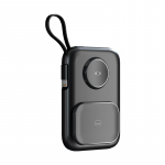 Mini Portable Charger Magnetic Wireless Power Bank 5000mAh 3 in 1 Power Banks Backup batter Apple Watch Charger For Apple IPhone valge