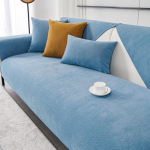 &Scaron;enilltekstuuridega diivanikate Universaalne libisemiskindel diivani kate r&auml;tik Diivani kaitsematid elutoa kaunistamiseks diivanipadi 70x70cm sinine