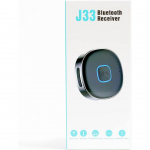 Mini Bluetooth-adapter auto, juhtmevaba auto Bluetooth 5.0 vastuv&otilde;tja koduste stereo/juhtmega k&otilde;rvaklappide jaoks, k&auml;ed-vabad k&otilde;ned, topelt&uuml;hendus, 16 tundi m&auml;nguaega 5.8*3.4*1.2cm h&otilde;be/must