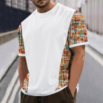 Meeste T-s&auml;rgid T-s&auml;rgid Graafiline Tekst Pool3D Printimine T&auml;nava vabaaja l&uuml;hikeste varrukatega tr&uuml;kitud r&otilde;ivad Basic L armee roheline v&auml;rv