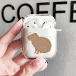 Creative Capybara &uuml;mbris Apple Airpod Pro2 Airpods 1 2 3 Pro juhtmevaba k&otilde;rvaklappide kate jaoks Air Pods 3. Gen Box Cartoon Capa Airpods 1 2