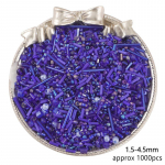 Loominguline mitmes stiilis segahelmestega DIY Ehted Aksessuaarid Klaas 30g/pakk Helmed Mood umbes 1000tk K&auml;sit&ouml;&ouml;materjal kaelakee k&auml;ev&otilde;ru valmistamiseks kuninglik sinine v&auml;rv