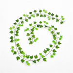 100 tk Leht 1 tk 2,4M kunstlik luuderohi leht vanik Taimed Roheline luuderoo p&auml;rg Viinapuu v&otilde;lts lehestik Lilled Kodukaunistus