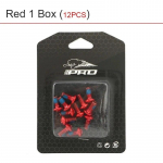 MTB ketaspiduri rootori kinnituskruvi 12 tk T25 v&auml;rvi legeerterasest ketaspiduri kruvi jalgrattatarvikud 1 box punane