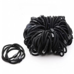 50tk/partii Must v&auml;rvi k&ouml;is elastsed juuksesidemed t&uuml;drukute juukseaksessuaarid elastsed kummipaelaga juuksepaelad naistele DakunhuiLC 50PCS must