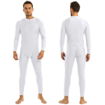Meeste T&auml;iskasvanute ilukaelus, kogu keha, Unitard jalaga Zentai &uuml;likonnad Body-kost&uuml;&uuml;mid 2XL