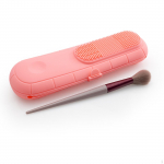 Pintsli puhastushoidik Kosmeetikavahend Korpuse puhastaja ja kuivati ​​silikoonhoidja roosa