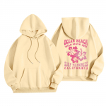 Naiste mood Naiste kerge pikkade varrukatega taskutega pullover Preppy graafiline kapuuts L must