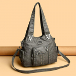 Uued Naiste luksuslikud k&auml;ekotid naiste kotid disainer Vintage pehmest nahast kotid Mood Satchel Mootorrattakott Tote Bags k&auml;ekott hall v&auml;rv