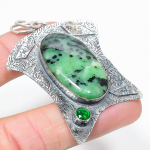 Ruby Zosite, Diopside laboris loodud 925 Sterling Silver ripats 2,68 T9o95