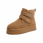 Klassikalised Ultra Platvorm Suede Karvased Takjakinnitusega Lamedad Poolsaapad Talvised V&auml;litingimuste Naiste Pahkluu Lumesaapad Daamide Pl&uuml;&uuml;sist Soojad Kingad 39