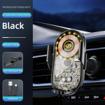 Automaatne klambriga juhtmevaba laadimise autohoidik 15w LED-kiirlaadija Qi mobiiltelefoni laadija autokinnitus Iphone14pro jaoks 14 13 12 as picture must