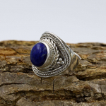 Lapis Lazuli v&auml;&auml;riskivi s&otilde;rmus, Disainer s&otilde;rmus, Silmapaistev s&otilde;rmus, Boheemlaslik s&otilde;rmus, Kingitus talle, Moeehted, 925 Sterlingh&otilde;be 10